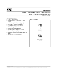datasheet for M25P80 by SGS-Thomson Microelectronics