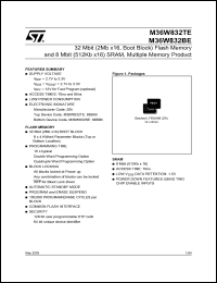 datasheet for M36W832BE by SGS-Thomson Microelectronics