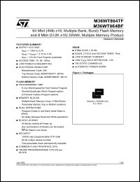 datasheet for M36WT864BF by SGS-Thomson Microelectronics