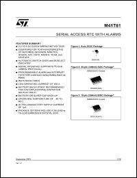 datasheet for M41T81 by SGS-Thomson Microelectronics