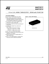 datasheet for M48T251V by SGS-Thomson Microelectronics