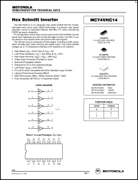 datasheet for MC74VHC14DT by ON Semiconductor