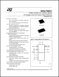 datasheet for M50LPW041 by SGS-Thomson Microelectronics