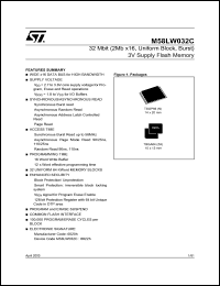 datasheet for M58LW032C by SGS-Thomson Microelectronics
