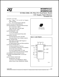 datasheet for M58MR032C by SGS-Thomson Microelectronics