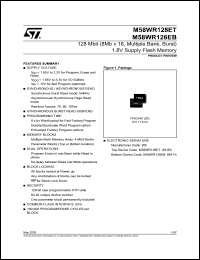 datasheet for M58WR128ET by SGS-Thomson Microelectronics