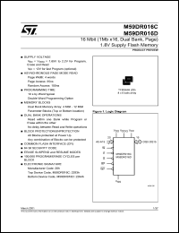 datasheet for M59DR016C by SGS-Thomson Microelectronics