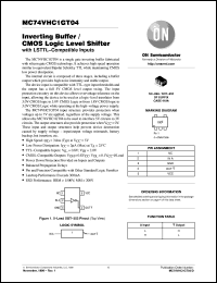 datasheet for MC74VHC1GT04DFT1 by ON Semiconductor