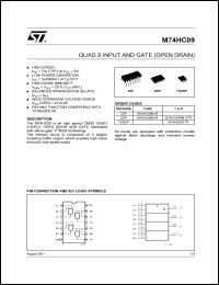 datasheet for M74HC09M1R by SGS-Thomson Microelectronics