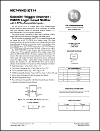 datasheet for MC74VHC1GT14DFT1 by ON Semiconductor