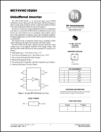 datasheet for MC74VHC1GU04DFT1 by ON Semiconductor