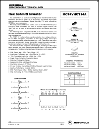 datasheet for MC74VHCT14AD by ON Semiconductor