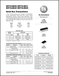 datasheet for SN74LS640MR1 by ON Semiconductor