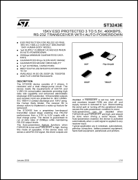 datasheet for ST3243EBD by SGS-Thomson Microelectronics