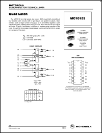 datasheet for MC10153FN by ON Semiconductor