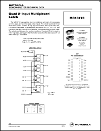 datasheet for MC10173L by ON Semiconductor