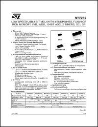 datasheet for ST72P623F2B1 by SGS-Thomson Microelectronics