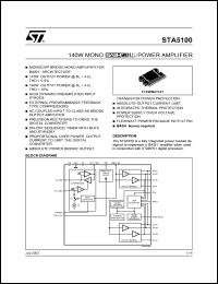 datasheet for STA5100 by SGS-Thomson Microelectronics