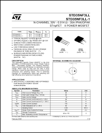 datasheet for STD35NF3LL-1 by SGS-Thomson Microelectronics