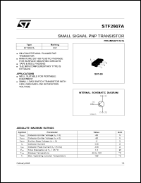 datasheet for STF2907A by SGS-Thomson Microelectronics