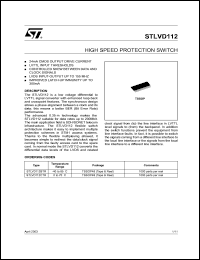 datasheet for STLVD112BTR by SGS-Thomson Microelectronics