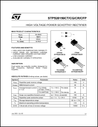 datasheet for STPS20150CR by SGS-Thomson Microelectronics