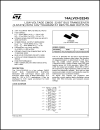 datasheet for 74ALVCH32245LB by SGS-Thomson Microelectronics