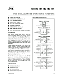 datasheet for TSH114IPT by SGS-Thomson Microelectronics