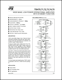 datasheet for TSH73 by SGS-Thomson Microelectronics