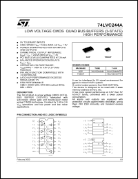datasheet for 74LVC244AMTR by SGS-Thomson Microelectronics