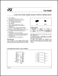 datasheet for 74LVQ00M by SGS-Thomson Microelectronics