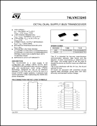 datasheet for 74LVXC3245MTR by SGS-Thomson Microelectronics