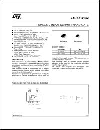datasheet for 74LX1G132CTR by SGS-Thomson Microelectronics
