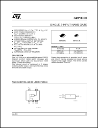 datasheet for 74V1G00CTR by SGS-Thomson Microelectronics