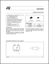 datasheet for 74V1G70CTR by SGS-Thomson Microelectronics