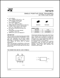 datasheet for 74V1G79CTR by SGS-Thomson Microelectronics