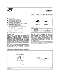 datasheet for 74V1T66STR by SGS-Thomson Microelectronics