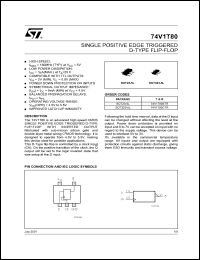 datasheet for 74V1T80CTR by SGS-Thomson Microelectronics