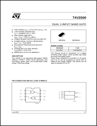 datasheet for 74V2G00CTR by SGS-Thomson Microelectronics