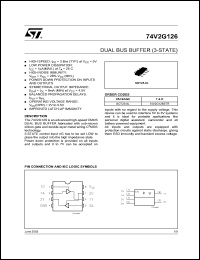 datasheet for 74V2G126CTR by SGS-Thomson Microelectronics