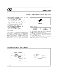 datasheet for 74V2G384CTR by SGS-Thomson Microelectronics