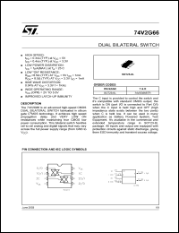 datasheet for 74V2G66CTR by SGS-Thomson Microelectronics
