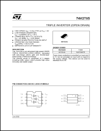 datasheet for 74V2T05CTR by SGS-Thomson Microelectronics