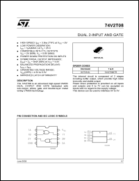 datasheet for 74V2T08CTR by SGS-Thomson Microelectronics