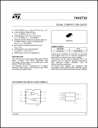 datasheet for 74V2T32CTR by SGS-Thomson Microelectronics