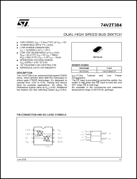 datasheet for 74V2T384STR by SGS-Thomson Microelectronics