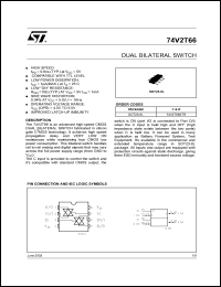datasheet for 74V2T66CTR by SGS-Thomson Microelectronics