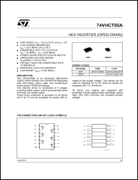 datasheet for 74VHCT05AM by SGS-Thomson Microelectronics
