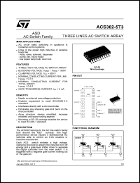 datasheet for ACS302-5T3 by SGS-Thomson Microelectronics