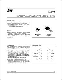 datasheet for AVS08CBI by SGS-Thomson Microelectronics